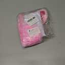 Pig Costume Set, Pink Animal Cosplay Outfit with Pig Ears Headband Nose Bow Tie Tail Gloves for Fancy Dress Parties