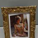 YUXINFRAME Vintage picture frames 6x8 gold Antique Photo frame with Mat 5x7 Ornate picture frames with Acrylic Glass Baroque Tabletop Wall Hanging Home Decor picture frame