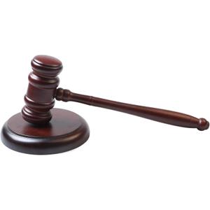 Handmade Wooden Gavel and Block Set Perfect for Lawyer Judge Auction Sale Meetings Student and Gifts (Round Block I)