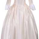 Yejue Royal Colonial Girl Child Princess Costume Hamilton Show Cosplay Medieval Victorian Stage Dress, M
