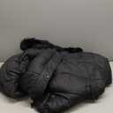 Women's Plus Size Down Coat| Waterproof, Windproof, Detachable Hood, Flannel Lined (1X, Black)