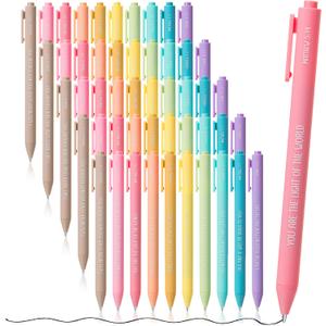 Mr. Pen Christian Pens, 50 Pack, Black Ink, Pastel Color Barrels, Bible Verse Pens Ballpoint Bulk