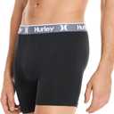 Hurley mens 5 Pack Stretch Boxer Briefs, L