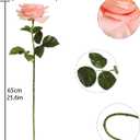 2Pcs Fake Austin Rose Peonies Flowers Real Touch Peach Roses with Stems 25.60'' Latex Peony Artificial Flowers for Home Decor Flower Arrangement Wedding Centerpieces Valentine's Day (Peach)