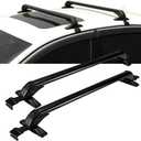 43" Roof Rack Cross Bars Crossbars Luggage Cargo Carrier with Lock Fit for Wagon Car Vehicles SUVs Without Roof Side Rails 165 LBS Capacity