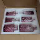 12pcs Glass Bud Vase Set, Small Purple Flower Vases for Centerpieces in Bulk, Mini Vintage Vase for Wedding, Home,Table Decoration