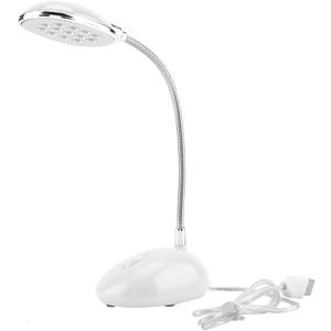 Marhynchus 13 LED Table Lamp, Eye Reading Light Flexible USB Desk Light for Laptop, Desktop PC (White)