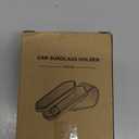 Veharvim Sunglass Holder for Car (OneHandedOperation, Gentle & Secure Hold, Silicone Padded, Universal Fit, Metal Clip) Visor Sunglass Holder Clip,Visor Sunglass Car (Black, 2 Pack)