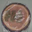 TaoBary 100 Pcs Disposable Wooden Slice Woven Paper Placemats 12 inch Rustic Charger Place Mat Bulk Table Paper Placemat for Birthday Wedding Dinner Party (Wooden Slice)