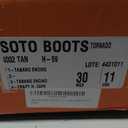 Soto Boots Men's Square Toe Cowboy Boots, Genuine Leather Men's Cowboy Boots, Tan Western Boots For Men H4002 (Tan, 11)