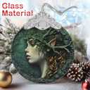 Christmas Decorations Ornaments, Stained Glass Ornament, Christmas Tree Ornaments, 2025 Gift Ornament, Xmas Gift for Friend Family Coworker - Enchanted Fairy