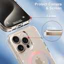 OOK Magnetic for iPhone 15 Pro Max Case [Compatible with Magsafe] Glitter Loves Floral Design Plating Bling Clear Case Hard Back for iPhone 15 Pro Max Phone Case, Glitter Love (6.7")