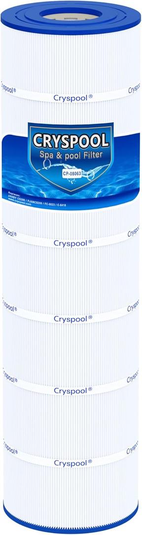 Cryspool 08063 Filter Compatible with Jandy CS200, R0462400, PJANCS200, C-8418, 11088503, 11088513, FC-0823, 200 Sq. Ft Pool Filter Cartridge, 1 Pack