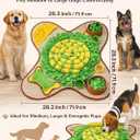 HOPET Snuffle Mat for Dogs Large Breed, 28.3''x28.3'' Interactive Puzzle Dog Food Mat, Easy to Clean, Durable, Mental Stimulation & Slow Feeding Game for All Breeds