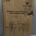 FSA/HSA Eligible, Vaunn Tool-Free Assembly Adjustable Shower Chair Spa Bathtub Seat Bench with Removable Back