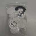 8Pcs Self Adhesive Caster Wheels Stainless Steel 360 Swivel Low Profile Rollers with Brake Pads,for Furniture, Kitchen, Storage Bins & Mop Bucket (White-8pcs)