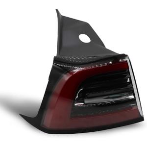 4-Pin Tail Light Assembly Compatible with Model 3 2022 2023 Model Y 2020-2023 Yellow Signal Light Taillights Left Side 150208600d 1502086-00-D (Driver Side)