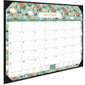 Desk Calendar 2025-2026 - Large Desk Calendar 2025-2026 from July 2025 to December 2026, 22'' x 17'', Calendar Desk with Thick Paper, Roll Packaging