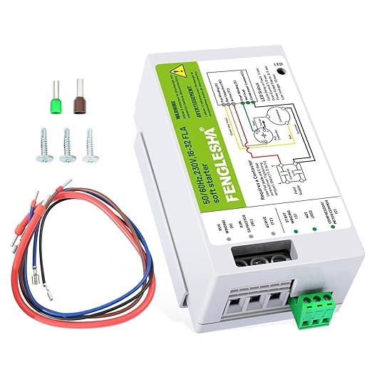 Fenglesha Air Conditioner Soft Start Module, 230V 16A32A, Easy DIY Install, Works on 47 Ton AC, Protection for Utility or Generator Power Fenglesha Air Conditioner Soft Start Module, 230V 16A32A, Easy DIY Install, Works on 47 Ton AC, Protection for Utility or Generator Power
