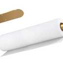 Paper Towel Holder, Self Adhesive or Drilling Paper Towel Holder Under Cabinet, Stainless Steel Gold Paper Towel Holders Wall Mount for Kitchen, Bathroom, Sink, Pantry, Fridge (Gold)