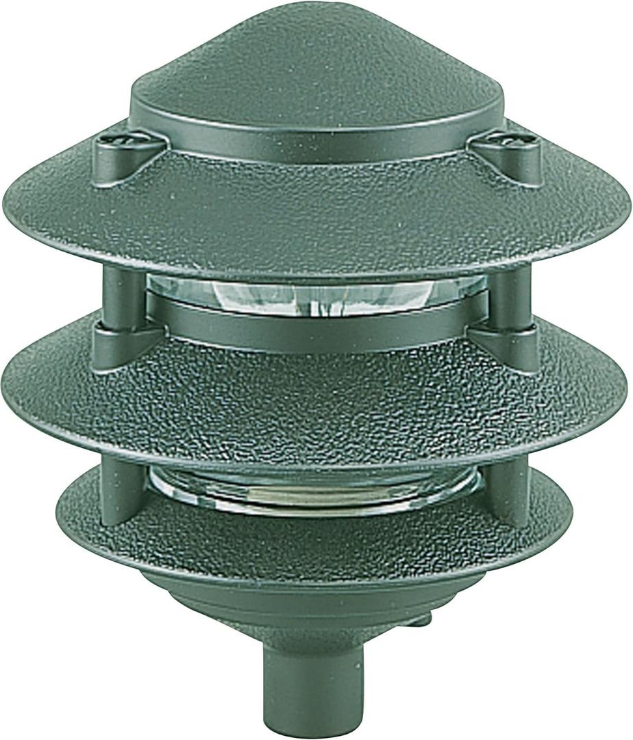Sea Gull Lighting 9226-95 Single-Light Outdoor Path Fixture with Clear Glass, Emerald Green
