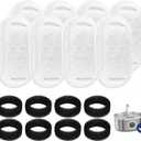 PawsPik SS-01 Pet Water Fountain Replacement Filters, 8 - Pack