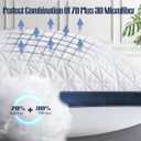 Pillows Standard Size Set of 2 Cooling Hotel Luxury Bed Pillows for Sleeping 2 Pack, Supportive Breathable Down Alternative Gusset Standard Pillow for Back Stomach or Side Sleepers
