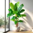Erimda 6FT Artificial Banana Tree Tall Fake Banana Leaf Plant Faux Banana Silk Tree Faux Banana Leaves for Home Swimming Pool Indoor Outdoor Patio Tropical Decor