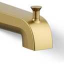 Kohler 97089-2MB Pitch Wall-Mount Diverter Bath Spout, Vibrant Brushed Moderne Brass