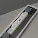 Retractable Wall Mounted Bathroom Clothes Rack with Foldable Towel Bar,6 Movable Hooks and Underwear Drying Net,Space Saving Organizer (Gray)