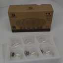 G25 Edison LED Bulbs 6W Neutral White, Dimmable Glass Vintage Lights, 4-Pack, Energy Efficient, Retro Style for Chandeliers & Decorative Lighting, LED Globe Light Bulbs, Color: 4000k Neutral White