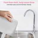 Silicone Microwave Steam Sterilizer Bags with Mini Oven Gloves, ZCBB Reusable Silicone Steaming Bags for Baby Bottles, Breast Pump, Accessories, Great for Home and On-The-Go, White (2PC)