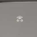 25 Packs 1/2 inch PVC Flange Table Leg Cap Fittings Furniture Screw Tab Caps for Building Furniture Support Feet Making Storage Shelves