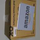 OOOK Wooden Dollhouse Furniture Set for Kids, 26 Pcs Dollhouse Accessories with 4 Family Dolls and Dog, Miniature Doll House Furniture Toys Pretend Play Set for G irls Boys Age 3+