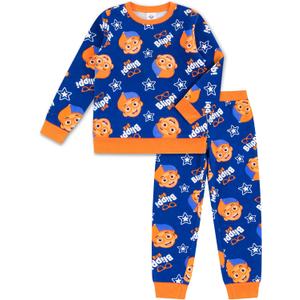 Blippi Boys Crewneck Sweater and Pants 2 Piece Set for Toddler and Big Kids (5, Blue)