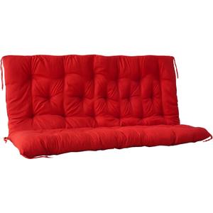 Porch Swing Cushions, Outdoor Cushions for Patio Furniture with Backrest, Thickened 4" Swing Cushions for Outdoor Furniture, for Porches, Patios, Outdoors and Gardens (Red,48x40)