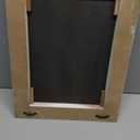 Farmhouse Small Arched Mirrors for Wall Decor Living Room 16 X 12 Inch, Hanging Distressed Rectangular Carved Wood Frame Entryway Mirror, Handmade Antique Bathroom Mirrors for Over Sink