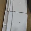 DUMOS 10 Drawer Tall Dresser for Bedroom & Living Room, White, 11.8"D x 31.5"W x 45.8"H