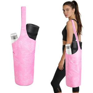 IwIeIaIrI Yoga Mat Bag for Women with Large Size Pocket and Zipper Pocket,Yoga Bag Mat Carrier Holder Fits Most Your Stuff,Yoga Accessories Gifts