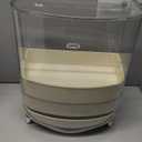 VUSIGN Makeup Organizer, Cosmetics Skincare Organizers with 3-Layer Storage Box and Transparent Cover, Vanity Organizer Countertop for Bathroom, Dresser, Ideal Gifts for Women, White