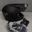 Adult Motocross Dirt Bike Helmet with Goggle, Gloves & Mask - DOT/FMVSS-218 Off-Road Motorcycle & ATV Helmet with Adjustable Sun Visor (XX-Large, Matte Black-188)