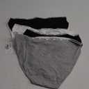 Calvin Klein Womens Cotton Stretch Logo Bikini Panties, Multipack (Medium, Black/White/Grey Heather)