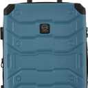 Wrangler ATG Trailway Expandable Hardside Luggage, Storm Blue, 22" Carry-On