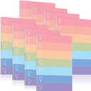 8 Pack Weekly Planner Notebook To Do List Notepad for Work 50 Sheets, Weekly Planning Organizer for Week Tasks Goal Setting Color Bands Design for Office Home School (Rainbow Color,Tear off)