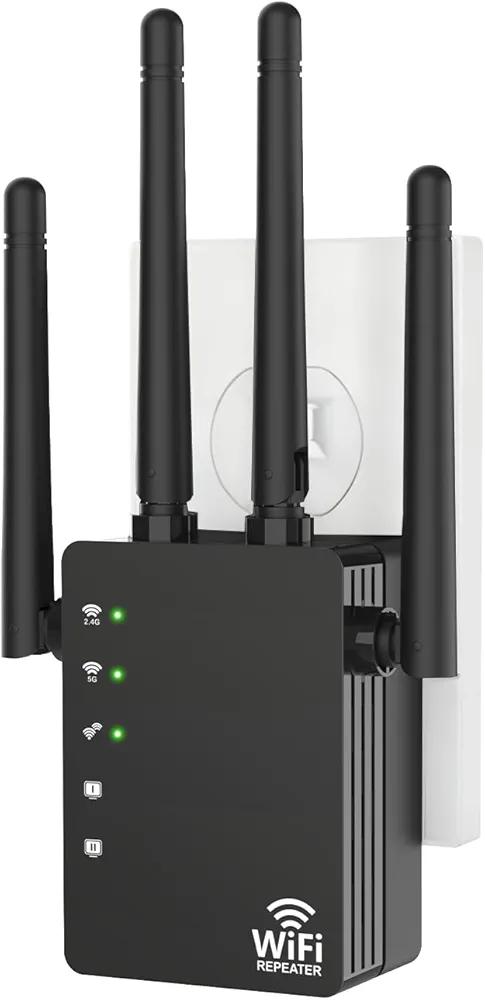 WiFi Extender Signal Booster for Home, WiFi Extender, Long Range up to 12880 Sq Ft and 105 Devices, Internet Extender WiFi Booster, WiFi Repeater with Ethernet Port, Signal Booster