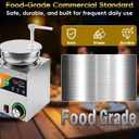 Original 4QT Nacho Cheese Dispenser Warmer, Food-Grade Stainless Steel Cheese Warmer with 2 Pump, Commercial Smart Nacho Cheese Machine for Parties, Catering and Events (Includes Tags & Trays)