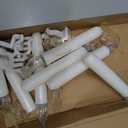 Homemory 12PCS Christmas LED Window Candles with 6h Timer, 2X Brighter Flameless Taper Candle with Suction Cups Battery Operated for Window, Flickering Candlesticks for Christmas Home Wedding Decor