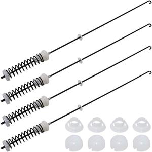 ALLOY UPGRADEDW10780045 WTW4816FW2 NTW4516FW2 NTW4605EW0 NTW4516FW1 WTW4800BQ1 Washer Suspension Rods Kit 4 Pcs by Beaquicy-Washer Parts for Whirlpool Kenmore Suspension Rods RTW4516FW1,11020102310