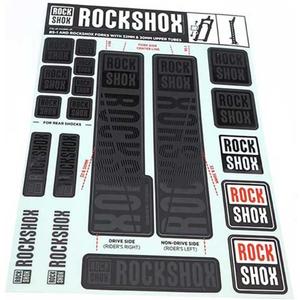 RockShox Decal Kit, 30/32mm, Stealth Black