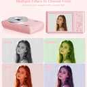 Digital Camera,Upgraded FHD 4K Pink Digital Camera for Teens Girls,Compact Digital Cameras with 64GB Memory Card,2 Batteries,Small Camera with 16X Autofocus Digital Zoom for Vlogging